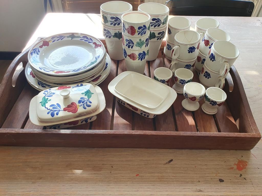 Kleine partij boerenbont, Huis en Inrichting, Ophalen, Gebruikt, Overige typen, Aardewerk