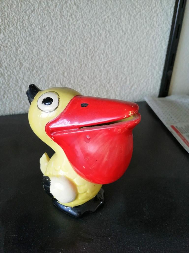 Pelikaan spaarpot, Ophalen of Verzenden, Steen, Aardewerk of Keramiek, Dier