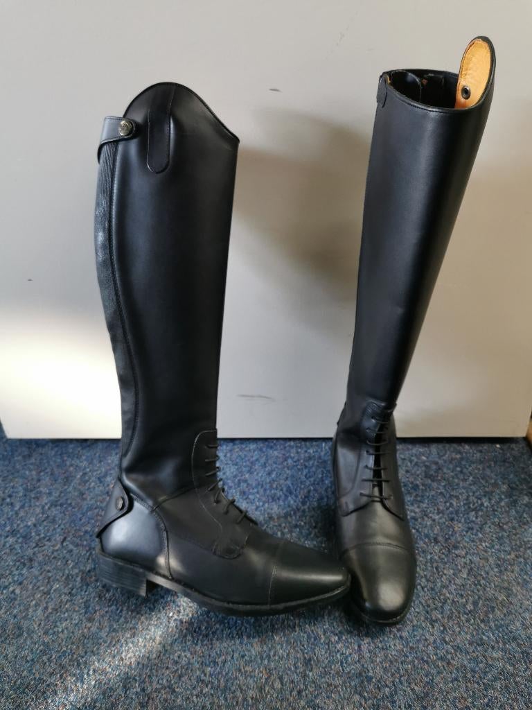 Hkm Latinium style paardrijlaarzen maat 41 M zwart, Eu, Ophalen of Verzenden, Eu, Hkm