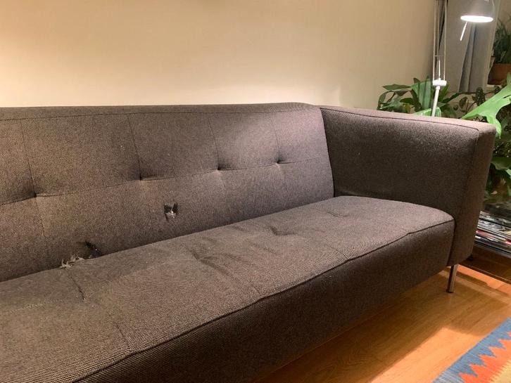 Harvink bank, driezits, tijdloos-modern ontwerp, Huis en Inrichting, Banken | Bankstellen, Gebruikt, Rechte bank, Driepersoons