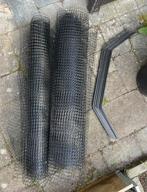 Katten gaas 20 m en beugels 11x, Ophalen, Zo goed als nieuw, 10 tot 20 meter, Gaas