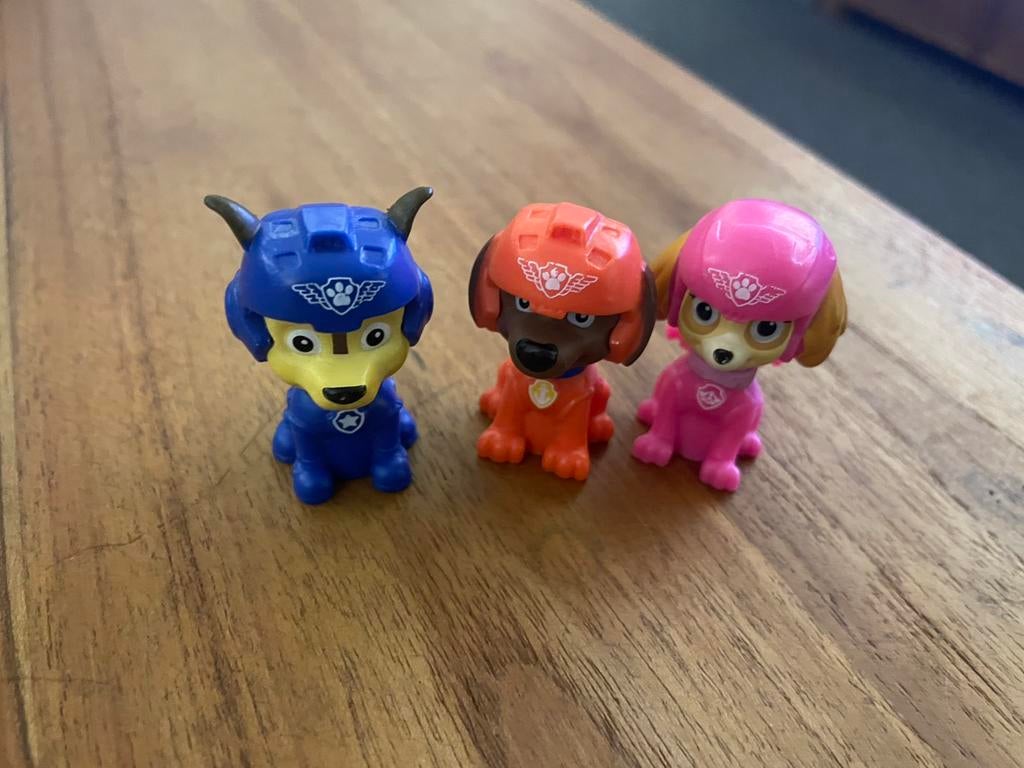 3 figuurtjes / poppetjes van paw patrol hondjes voor potlood, Verzamelen, Poppetjes en Figuurtjes, Ophalen of Verzenden, Gebruikt