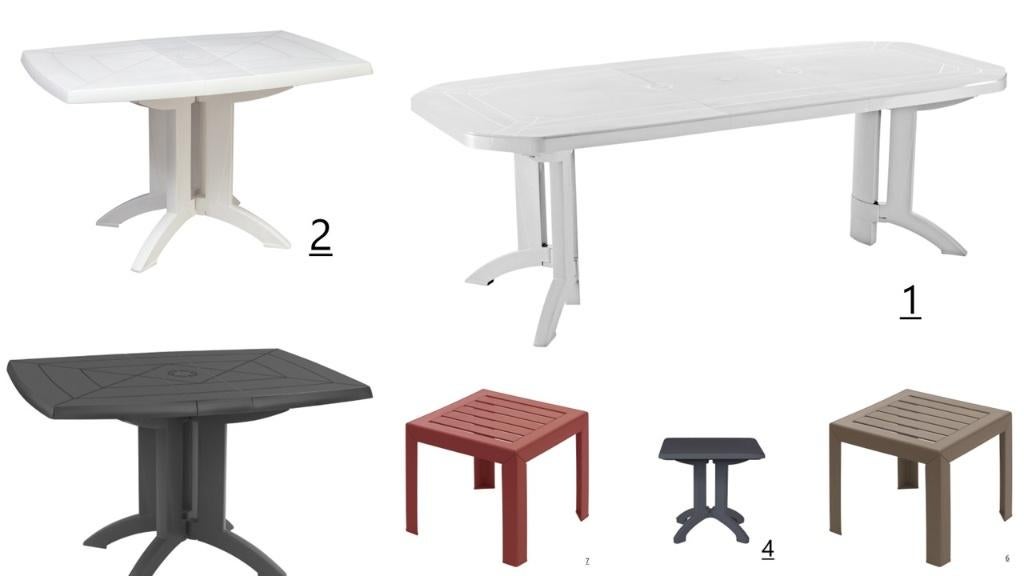 NW GROSFILLEX TUINTAFELS VANAF €20,- P.ST., Ophalen, Nieuw, Rechthoekig, Kunststof