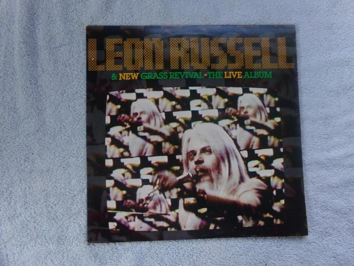 Leon Russell & New Grass Revival - the LIVE album ( usa ), Cd's en Dvd's, Vinyl | Rock, Zo goed als nieuw, Overige genres, 12 inch