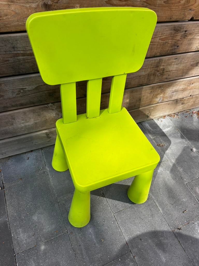 Mammut Ikea stoeltje groen ( kinderstoel ), Ophalen, Gebruikt, Stoel(en)