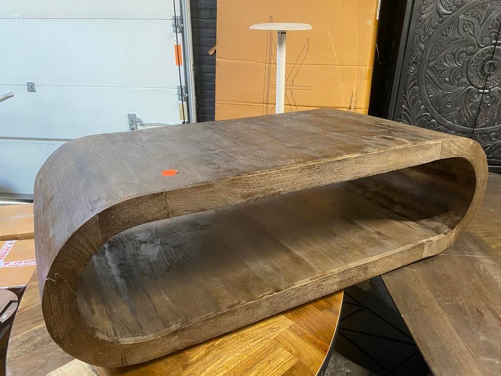 Salontafel organische vorm japandi 130x45 Bkeus