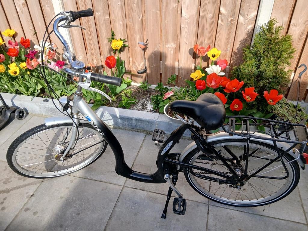 Damesfiets met Nexus versnellingen, Ophalen