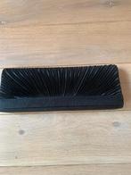 Zwarte clutch, satijn, 27 x 10 cm, Ophalen of Verzenden, Zo goed als nieuw, Zwart, Avondtasje