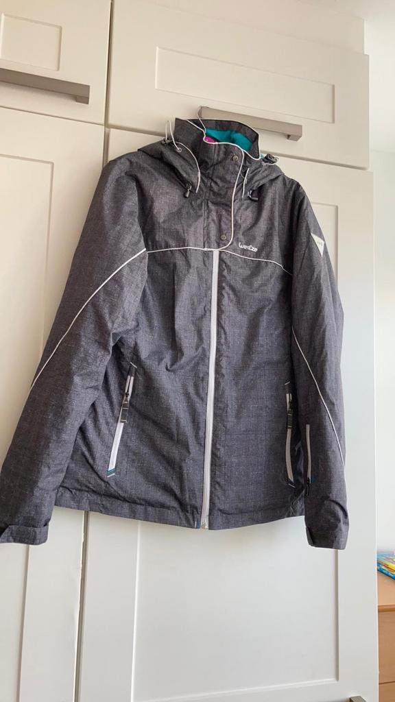 Wed'ze ski-jas dames grijs maat M, Kleding | Dames, Wintersportkleding, Ophalen of Verzenden, Zo goed als nieuw, Maat 38/40 (M)