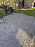 Terrastegels 30x60, ongeveer 30m2, Tuin en Terras, Tegels en Klinkers, Ophalen, Gebruikt, 10 m² of meer, Beton