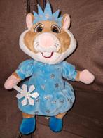 Hamster knuffel in blauwe winterjurk met toverstaf, Ophalen of Verzenden, Zo goed als nieuw, Overige typen