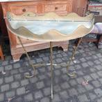 Smeedijzeren tafeltje met sierlijke details, Ophalen of Verzenden, Gebruikt