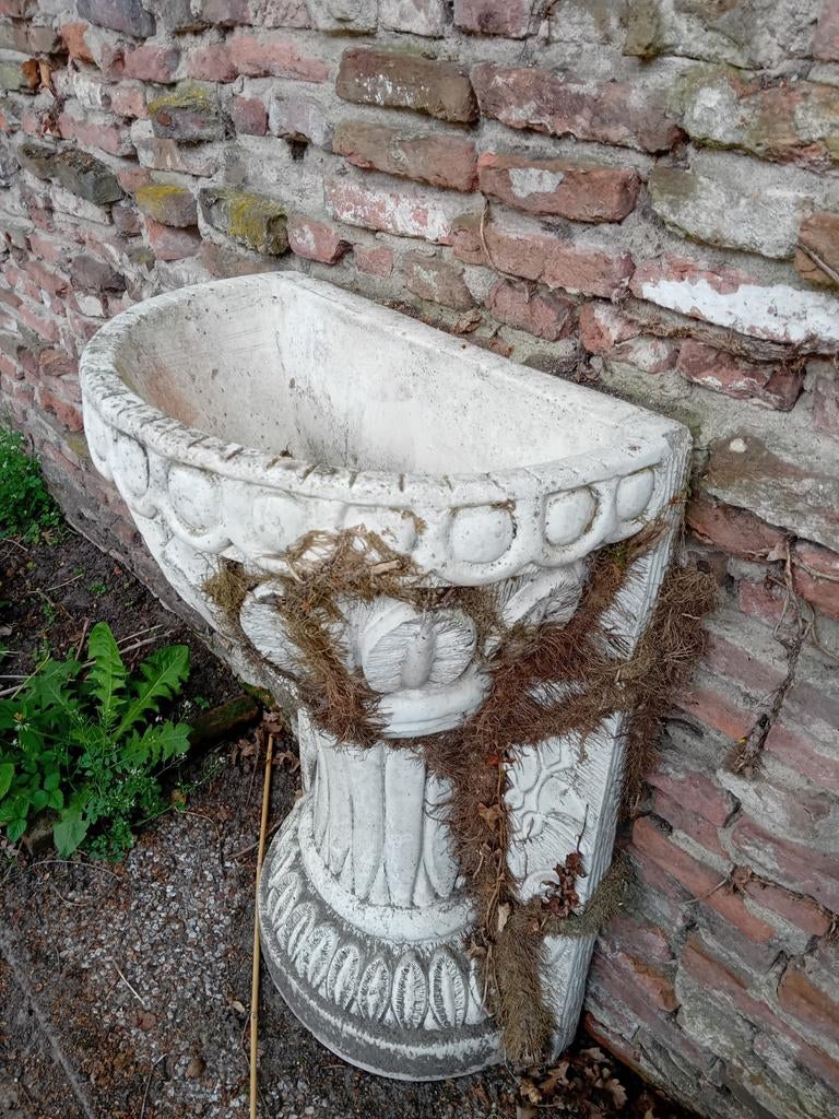 Mooie decoratieve wasbak van steen, Ophalen, Gebruikt, Graniet, Fontein