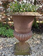 Grote gietijzeren tuinvazen bloempotten, Ophalen