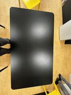 Twee zwarte tafels met gebruiksporen, Huis en Inrichting, Ophalen, Gebruikt, 100 tot 150 cm, Eikenhout