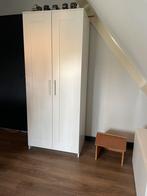 Witte kledingkast met 2 deuren, Ophalen, 50 tot 100 cm, Zo goed als nieuw, 150 tot 200 cm