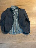 Hele mooie colbert Met diverse bloesjes 54 xl blauw, Ophalen of Verzenden