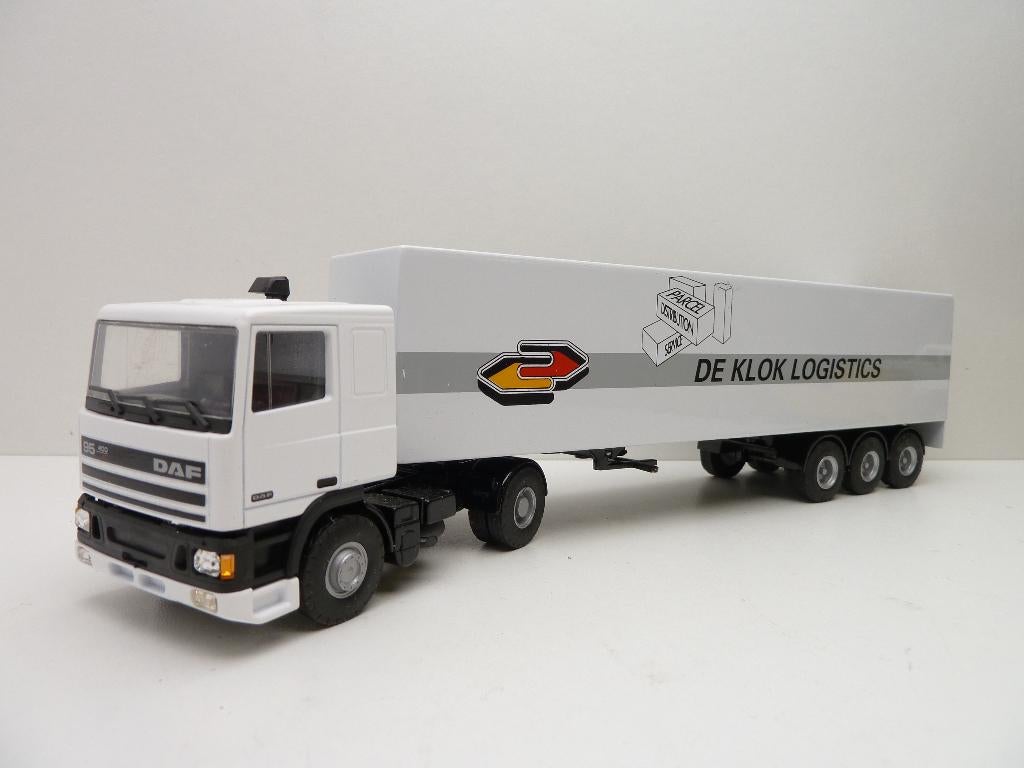 DAF 95  '' de Klok Logistics ''  Lion Car, Ophalen of Verzenden, Zo goed als nieuw, Bus of Vrachtwagen, Lion Toys