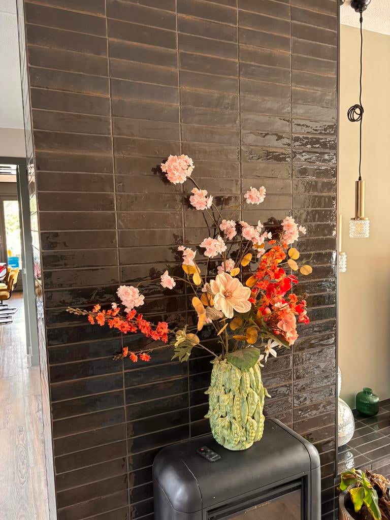 Restpartij tegels, ~2m wit en ~1m zwart, 6x24 cm, Ophalen, Nieuw, Minder dan 20 cm, 20 tot 40 cm