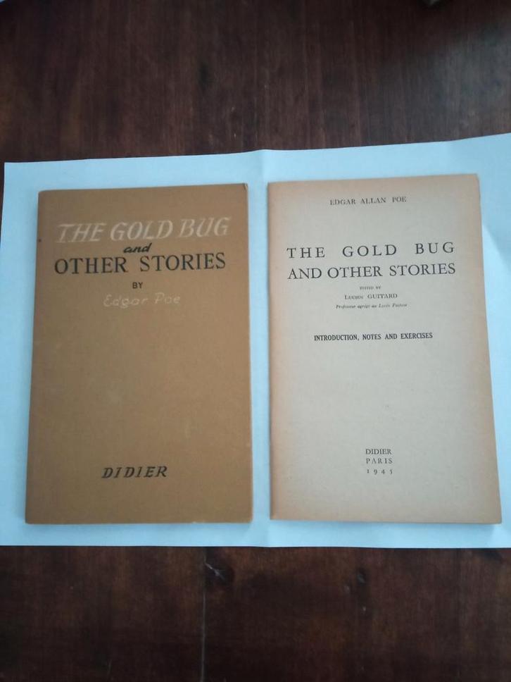 Edgar Allan Poe The gold bug and other stories Didier 1945, Boeken, Thrillers, Zo goed als nieuw, Europa overig, Ophalen of Verzenden