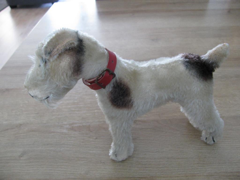 vintage steiff fox terrier zonder knop in zijn oor, Ophalen of Verzenden