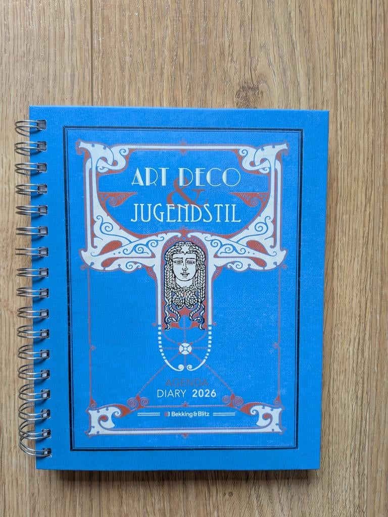 Art Deco & Jugendstil agenda/diary 2026,met prachtige platen, Antiek en Kunst, Ophalen of Verzenden