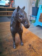 Prachtig bronzen paard beeldje, Ophalen of Verzenden, Gebruikt, Dier