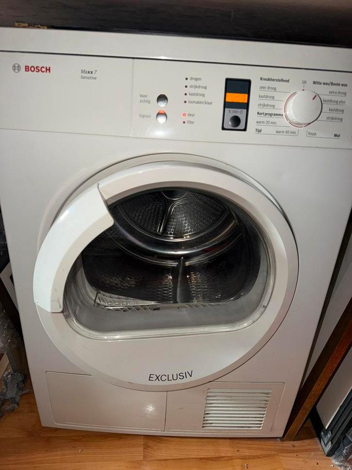 Bosch Maxx 7 Sensitive Wasdroger, Witgoed en Apparatuur, Wasdrogers, Gebruikt, Luchtafvoer, Voorlader, 6 tot 8 kg, 85 tot 90 cm