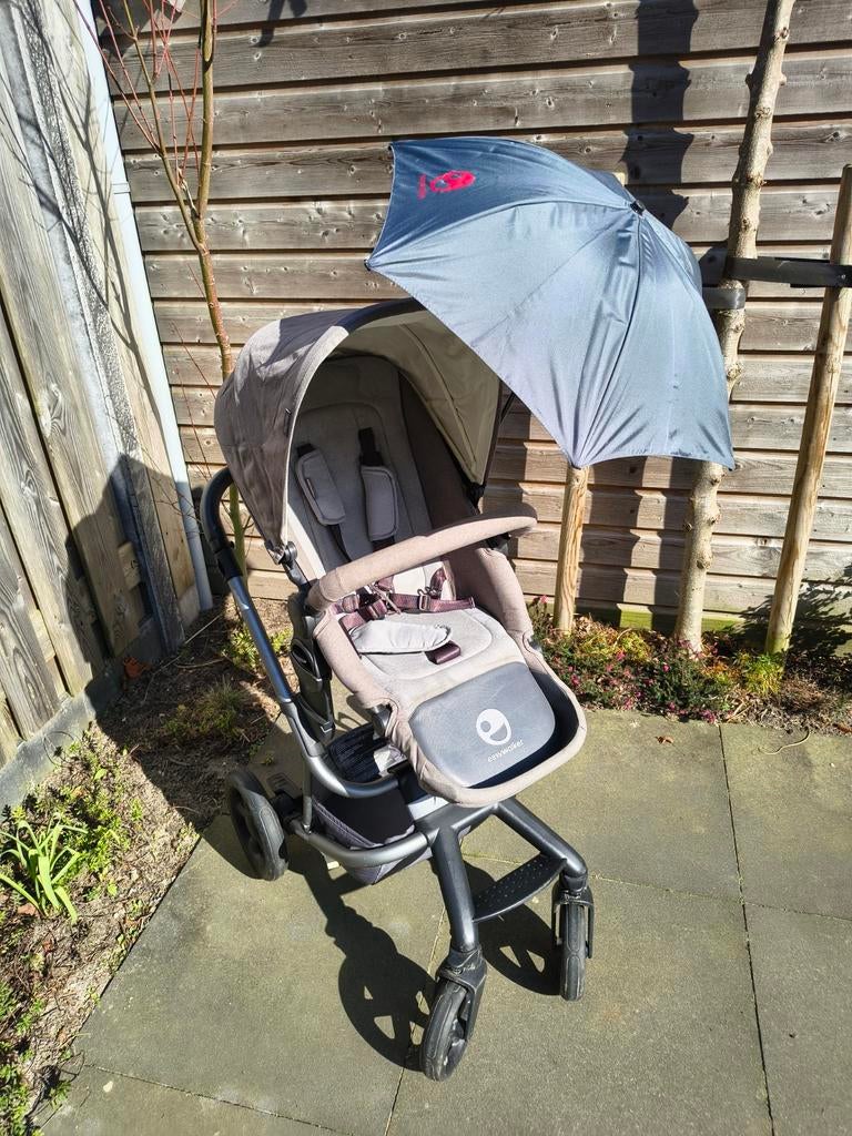 Easywalker Harvey kinderwagen + reiswieg en vele extra's, Gebruikt, Combiwagen, Met reiswieg, Ophalen