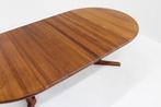 Vintage Dyrlund Deense ronde tafel teak, Huis en Inrichting, Tafels | Eettafels, Ophalen of Verzenden, Vijf personen of meer, Vintage, design