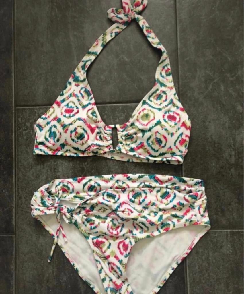 Bikini met kleurrijke print 70B, Ophalen of Verzenden, Zo goed als nieuw, Overige kleuren, Bikini