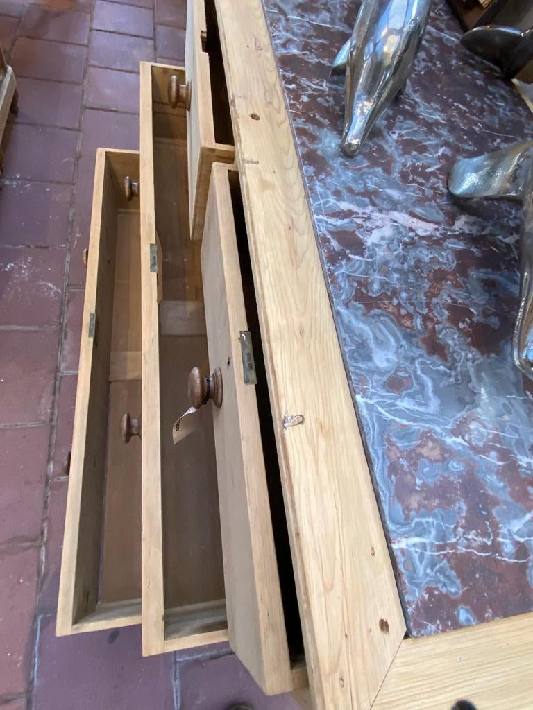 Landelijk oud grenen kast commode ladekast, Antiek en Kunst, Ophalen