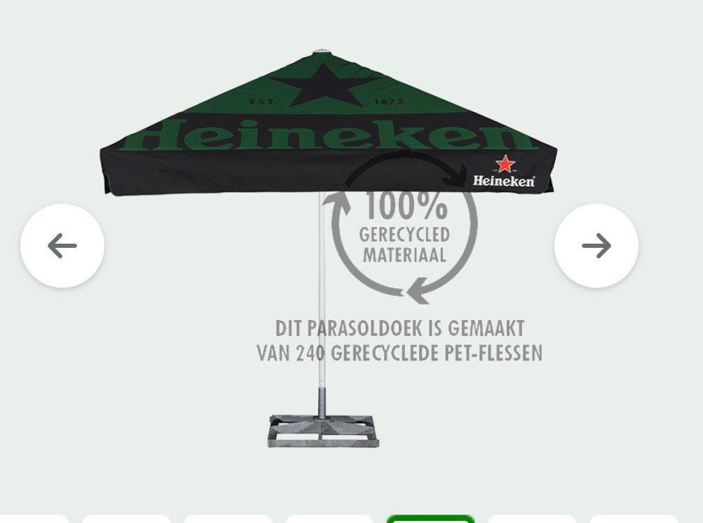 Parasol Heineken, Ophalen