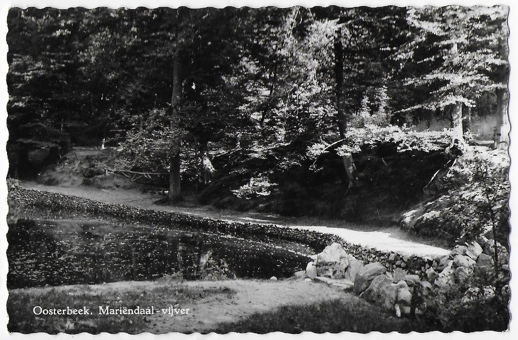 Oosterbeek mariendaal vijver oude gelopen ansichtkaart, Ophalen of Verzenden, 1980 tot heden, Gelopen, Gelderland