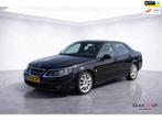 Saab 9-5 2.3t Vector Sport Aut LEER|STOELVERW|CRUISE|CLIMA|, Auto's, 4 cilinders, 2290 cc, 1505 kg, Zwart