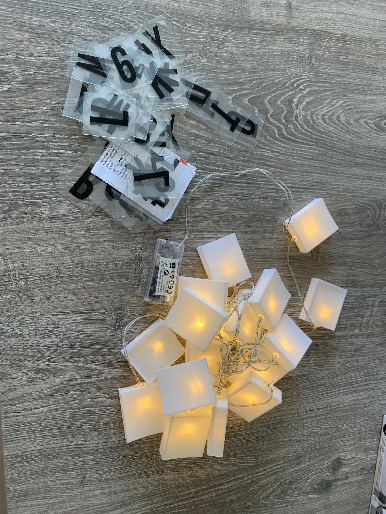 Leuke lichtslinger met letters, Kinderen en Baby's, Kinderkamer | Inrichting en Decoratie, Ophalen of Verzenden, Nieuw, Overige typen