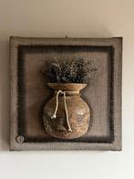 Kalkdoek, canvas, nepalpot, kalkdoek met nepalase kruik, Landelijk by Suus, Nieuw, Ophalen of Verzenden, Landelijkbysuus@gmail.com