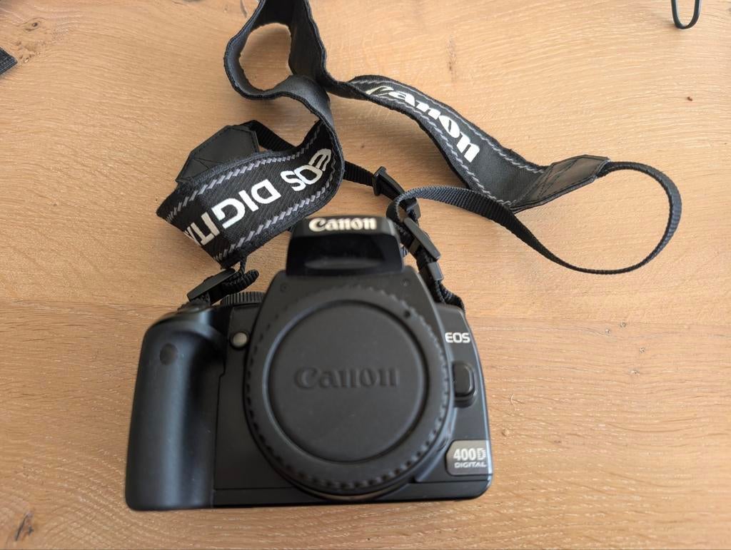 Canon EOS 400D Spiegelreflexcamera met EF-S 18-55mm lens, Gebruikt, Spiegelreflex, Canon, Ophalen of Verzenden