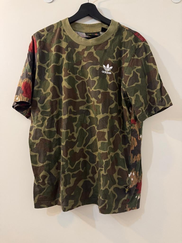 Adidas Originals by Pharrell Williams Camo Men T-Shirt, S, Halswijdte 38 (S) of kleiner, Ophalen of Verzenden, Adidas, Gedragen