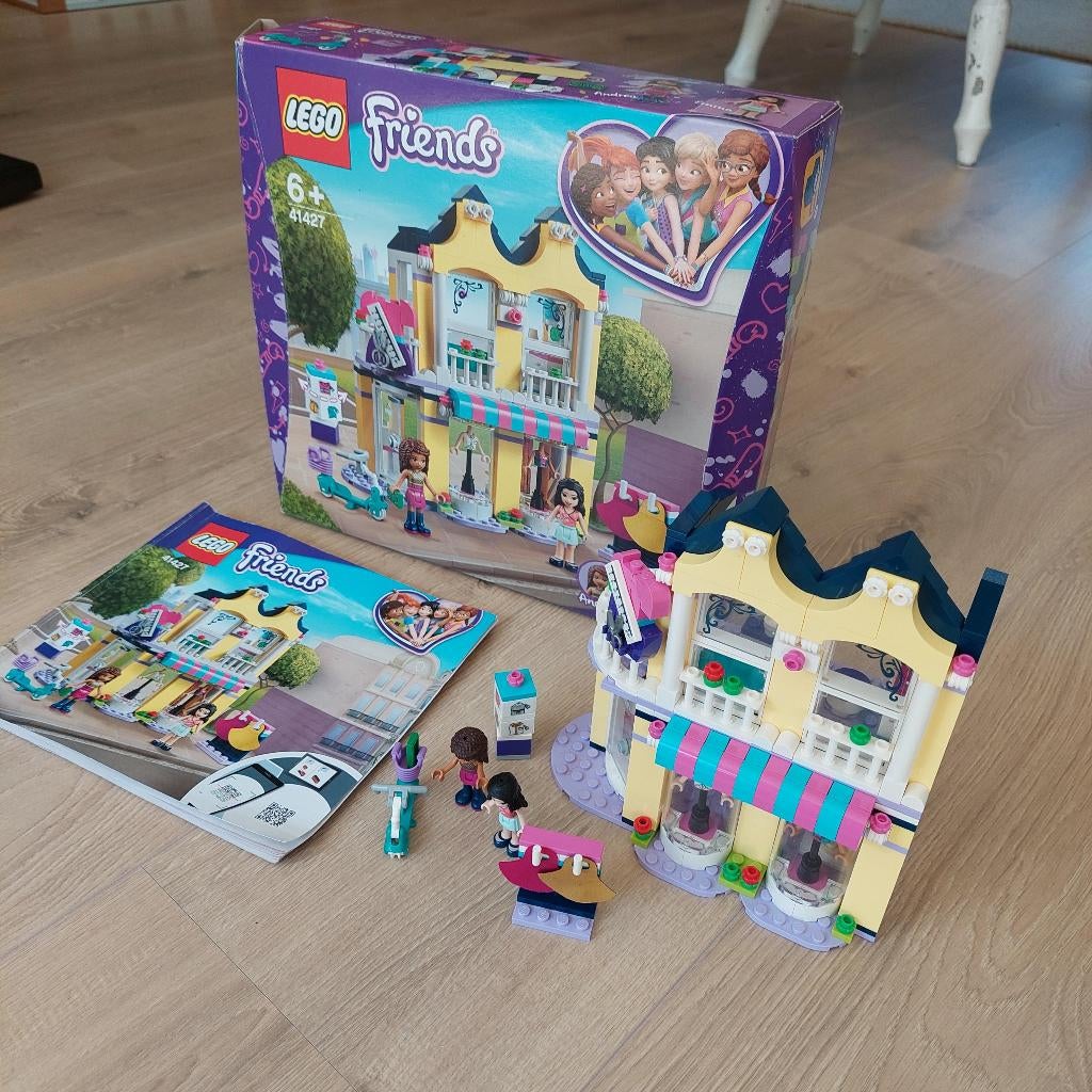 Legoset 41427, Emma’s Modewinkel. COMPLEET!, Compleet, Lego, Friends, Ophalen of Verzenden