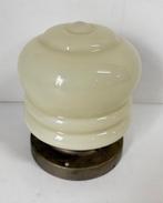 Antieke vintage crème lamp plafondlamp Art Deco Thabur, Huis en Inrichting, Ophalen of Verzenden, Zo goed als nieuw, Glas, Art Deco