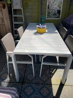 Higold tuintafel aluminium/hout, Ophalen of Verzenden, Gebruikt, Aluminium, Eettafel