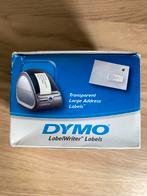 4x Transparante adreslabels voor Dymo LabelWriter printers, Ophalen, Nieuw, Etiket