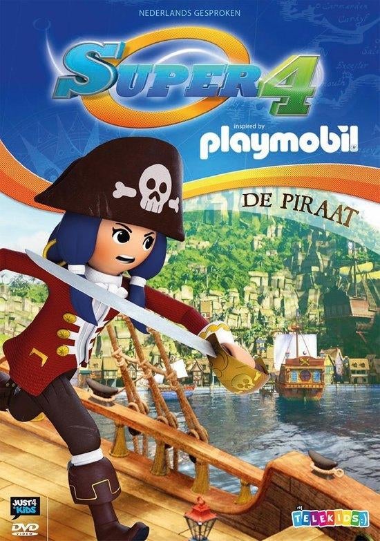 Playmobil Super 4 deel 1 De piraat, Alle leeftijden, Ophalen of Verzenden, Gebruikt