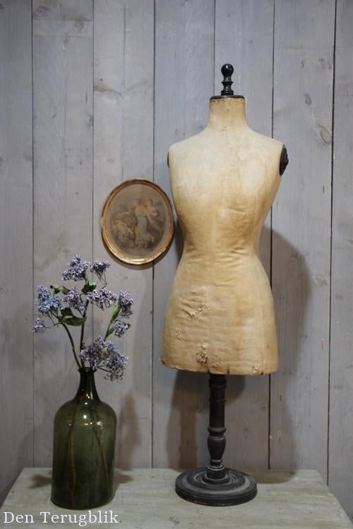 Antieke Franse tafelbuste mannequin, Antiek en Kunst, Curiosa en Brocante, Ophalen of Verzenden