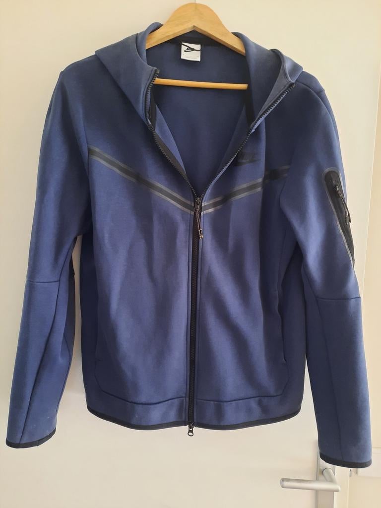 Nike Tech Fleece Hoodie Maat M, Ophalen of Verzenden, Gedragen, Blauw, Nike