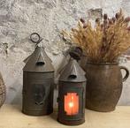 Brocante oude Franse lantaarn / lantaarntje, Ophalen of Verzenden