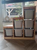 IKEA TROFAST Opbergcombinatie met bakken, grenen/wit, Ophalen, Kast, Zo goed als nieuw, 75 tot 100 cm