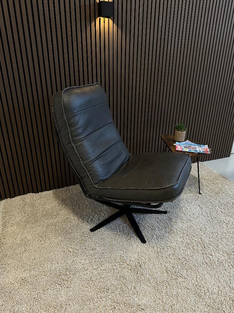 GRATIS BEZORGING - Odin fauteuil van INNO Living antraciet, Huis en Inrichting, Fauteuils, Inno Living, Minder dan 75 cm, Nieuw