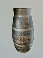 Paraplubak ton met brede koperen rand, Ophalen, Gebruikt, Hout